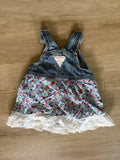 OshKosh Denim, Floral Skirtall, 6M