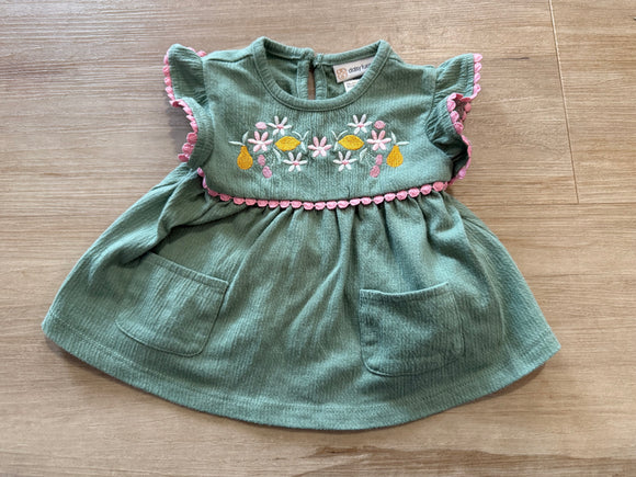 Daisy Fuentes Green Top, 3/6M