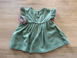 Daisy Fuentes Green Top, 3/6M