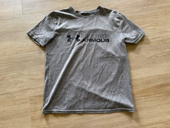 UA Grey/Black Tee, YLG (14-16)