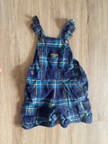 OshKosh Plaid Overalls, 12M