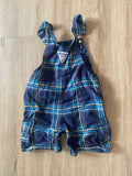 OshKosh Plaid Overalls, 12M