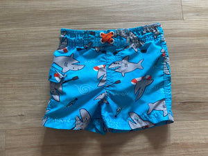 Wonder Kids Shark Swim Trunks, 3-6M