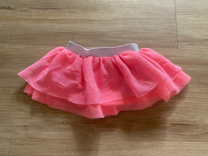 Cat & Jack Pink Sparkly Tutu Skirt, 3-6M