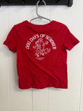 Old Navy Red 'Dog Days of Summer;' T-Shirt, 4T