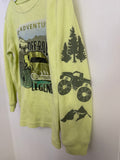 Carter's Lime Green 'Off Road Legend' Waffle Knit Long Sleeve, 4T