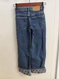 Zara Embroidered Heart Rolled Hem Jeans, 6-7Y