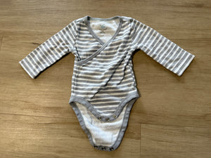 Cloud Island Striped Onesie, 0-3M