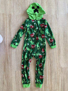 Minecraft Fleece Hooded Sleeper, S(6/7)