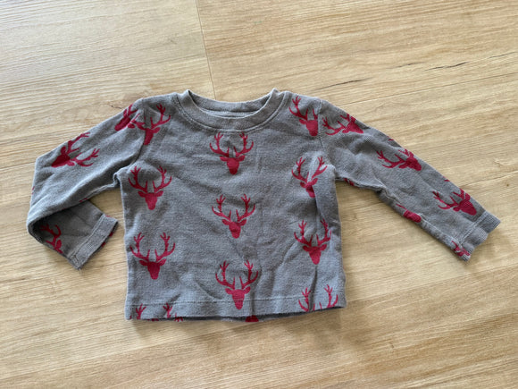 Wrangler Deer Print Thermal Top, 6-9M