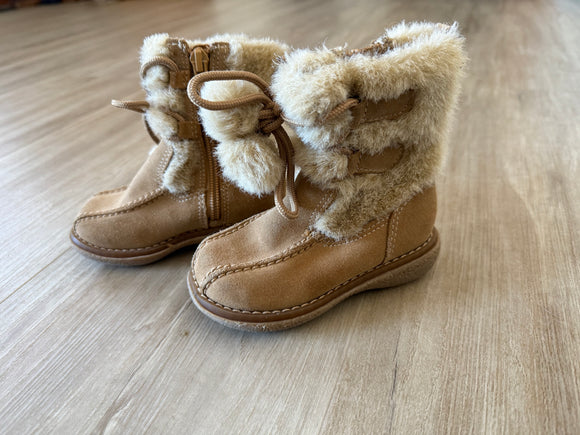 Circo Leather, Faux Fur Boots, 6 Toddler/Baby