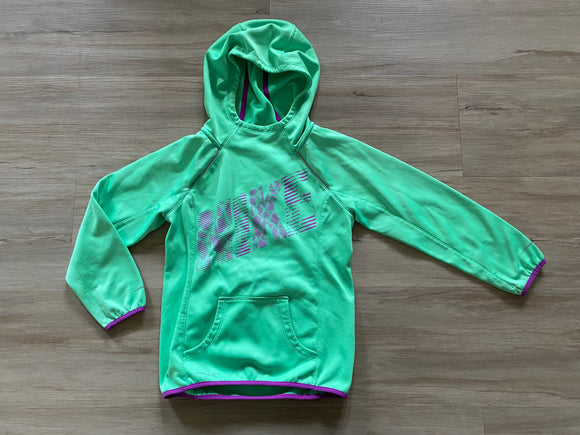 Nike Green/Purple Hooded Sweatshirt, M(10/12)