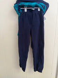 Carter's Fleece Dinosaur Blue Checkered Pullover/Sweat Set, 5T