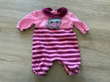 Okie Dokie Heart Kitty Romper, NB
