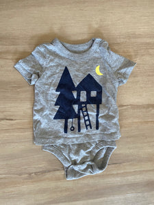 Baby Gap Tree House Shirt Onesie, 6-12M