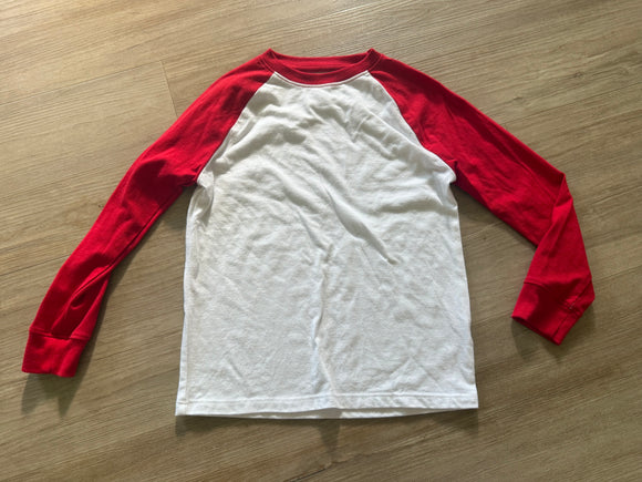 Cat & Jack Red Baseball Style Long Sleeve, XS(4/5)