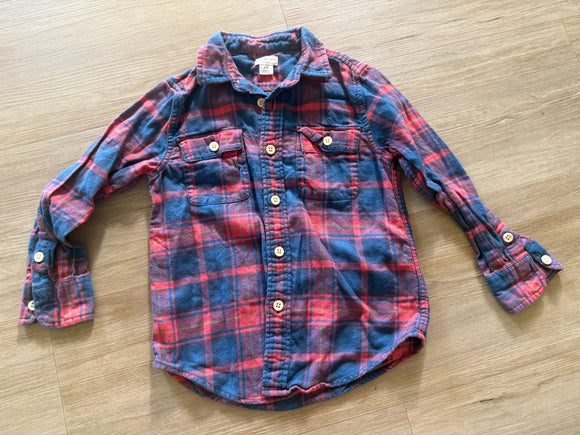 Crewcuts Pink/Blue Plaid Flannel, 4-5