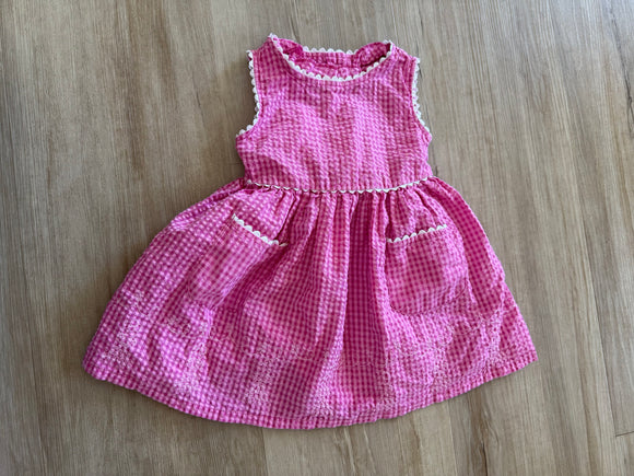 Youngland Pink Checkered Dress, 2T