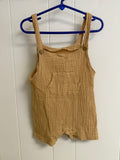 Lila & Jack Tan Muslin Overalls, 18-24M