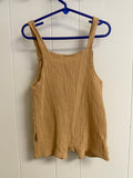 Lila & Jack Tan Muslin Overalls, 18-24M