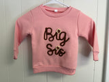 Boutique 'Big Sis' Pink Pullover, 100 (3-4)