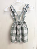 Wonder Nation Green Checkered Skirtalls, 4T
