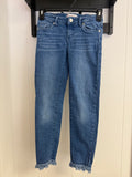 Levi's 710 Ankle Super Skinny Fringe Hem Jeans, 8 Reg