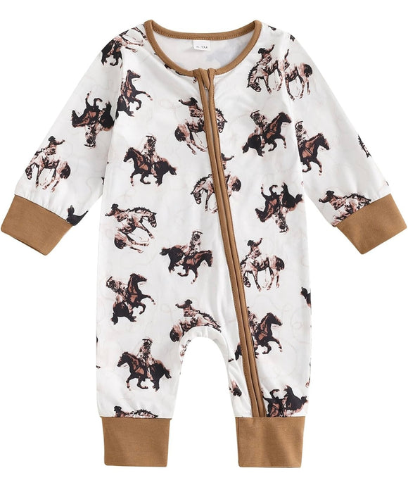 New Boutique Western Romper, 6-12M