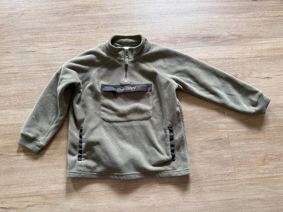 Old Navy Olive Green Fleece Pullover, 5T