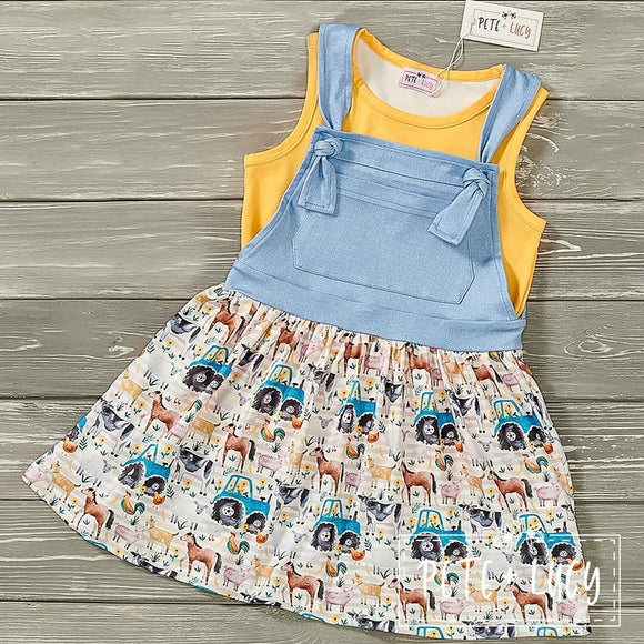 Farm Friends Overall Dress Set, 6-12M & 6/6X