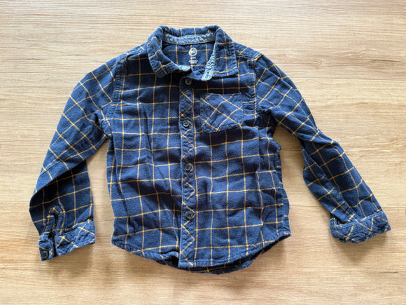 Wonder Nation Blue/Yellow Flannel, 5T