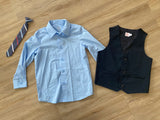 Wonder Nation Dress Shirt Set, XS(4-5)