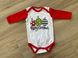 Merry Christmas Onesie, 3-6M