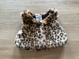 Mud Pie Faux Fur Leopard Vest, 9-12M