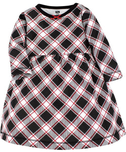 NWOT Hudson Baby Christmas Plaid Dress, 3-6M