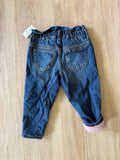 NWT Baby Gap Just Like Mom Fleece Lined Jeans, 2T