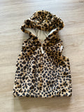 Carter's Fleece Cheetah Hooded Vest, 3T