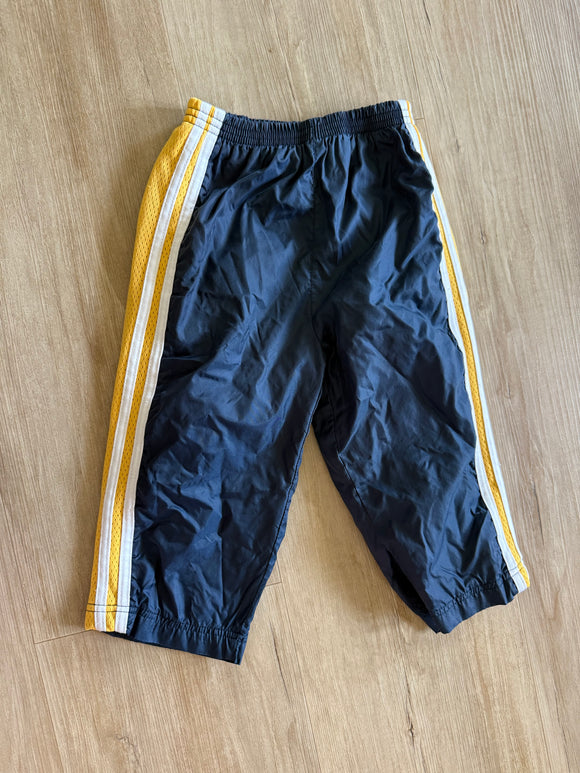 Athletic Works Blue/Gold Windbreaker Sweatpants, 24M