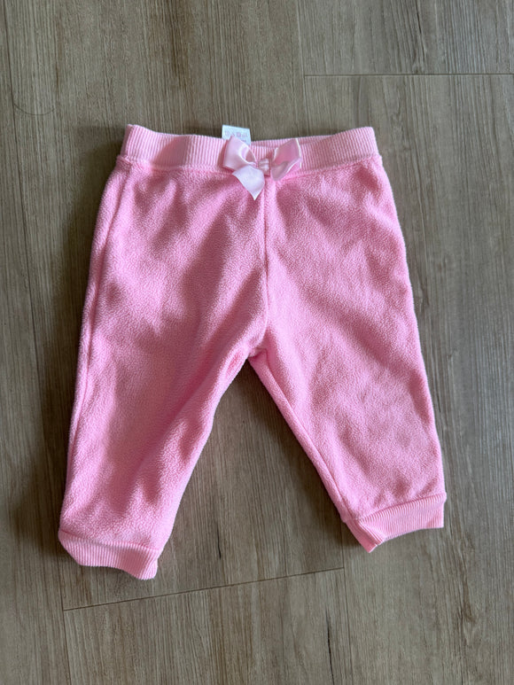 Garanimals Pink Fleece Sweatpants, 6-9M