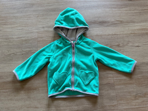 Carter's Fleece Heart Pocket Jacket, 18M