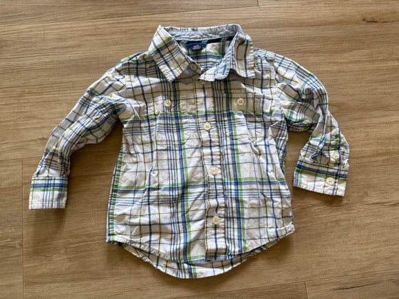 Gap Plaid Button Down, 18-24M