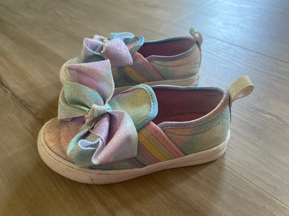 JoJo Siwa Sparkley Rainbow Bow Shoes, 10