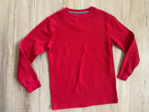 Red Thermal Long Sleeve, S(6-7)