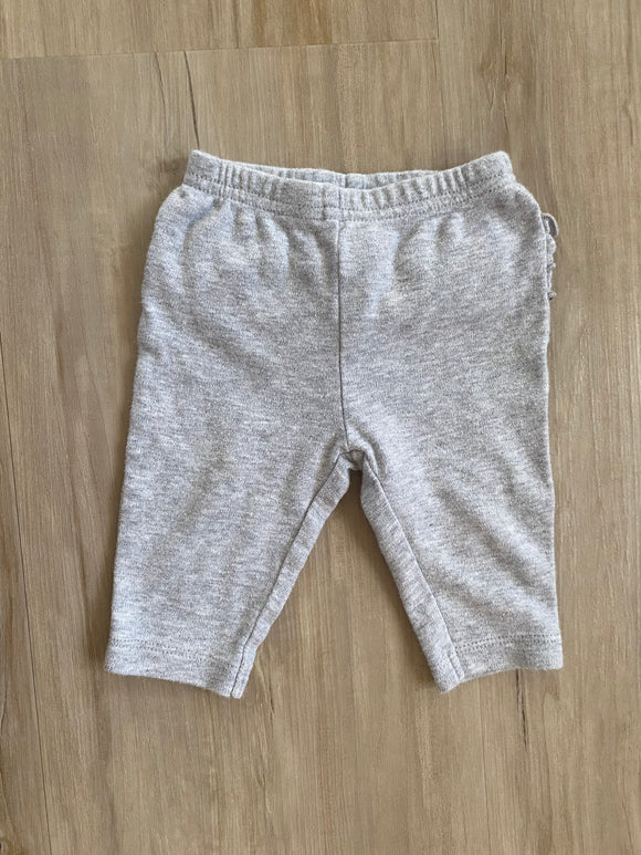 Grey Ruffles Pants, 0-3M
