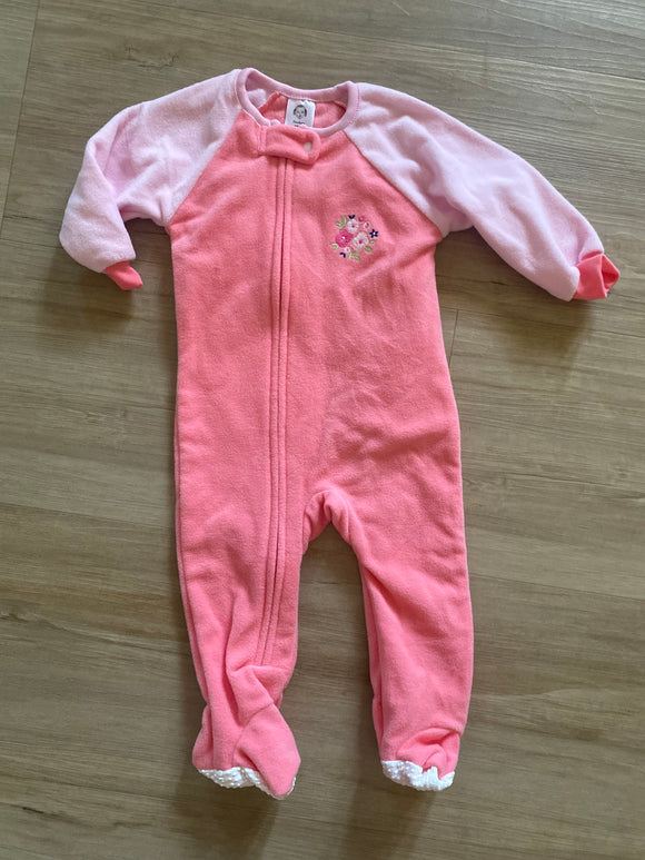 NWOT Gerber Fleece Pink Sleeper, 6-9M