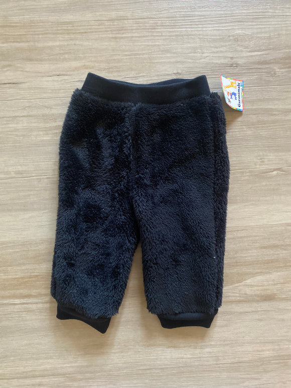 NWT Garanimals Fuzzy Black Sweatpants, 12M