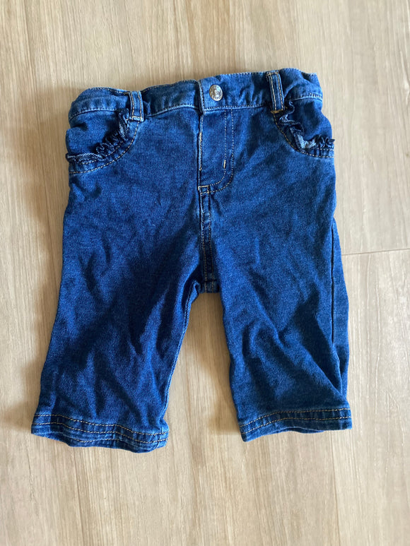 Faded Glory Denim Pants, 0-3M