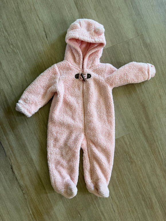 Carter's Pink Fuzzy Bunting Suit, 9M