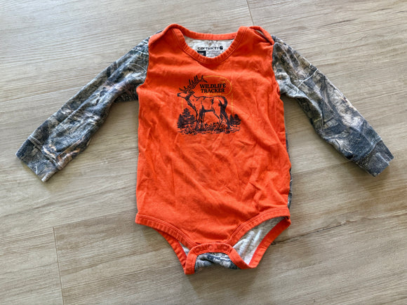 Carhartt Elk 'Wildlife Tracker' Onesie, 24M