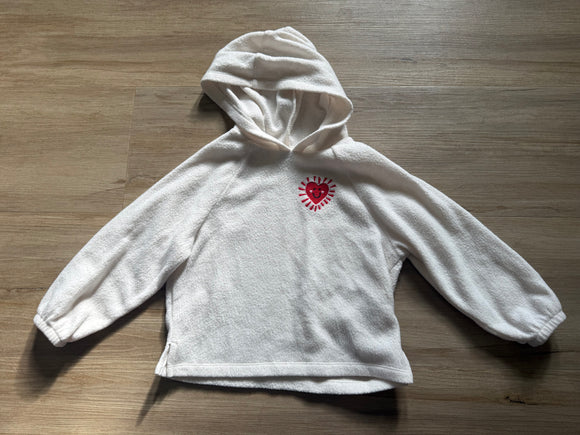 Old Navy Heart Fleece Hooded Pullover, 5T